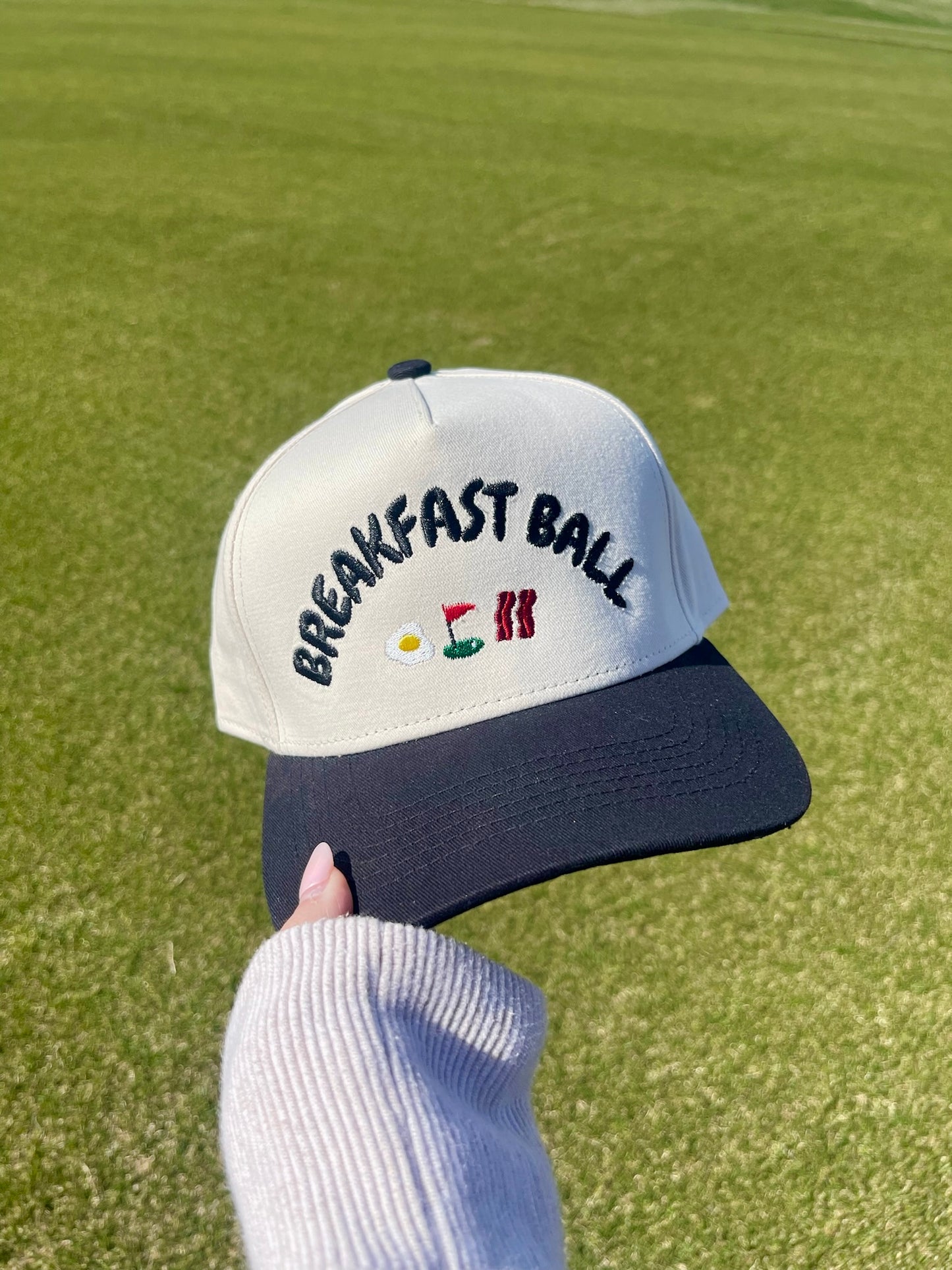 Breakfast Ball | Black + Natural Cotton Trucker