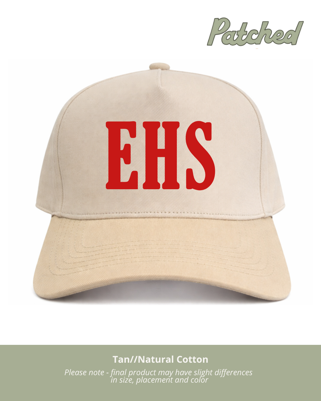 EHS (red) | Tan/Natural Cotton