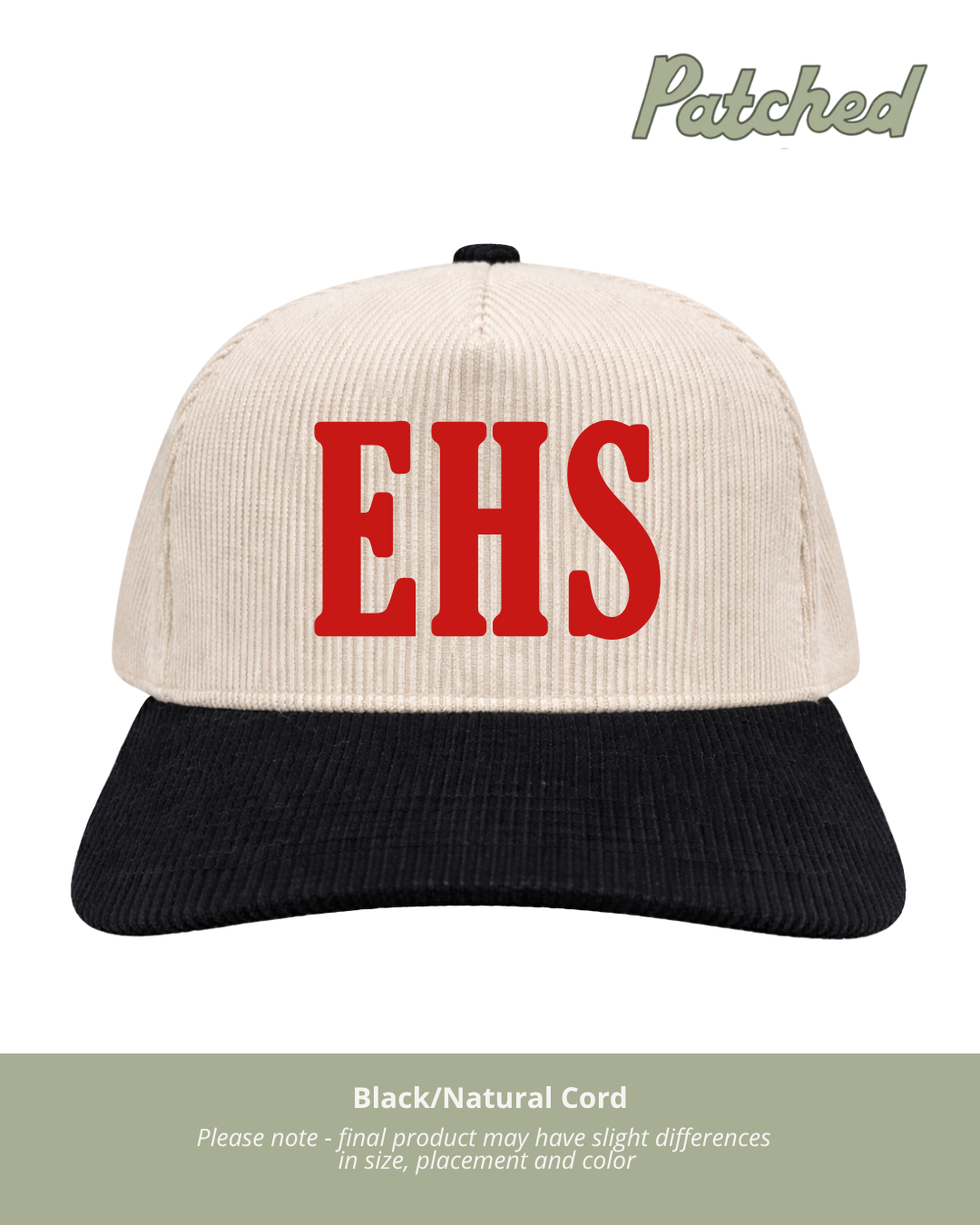 EHS (red) | Black/Natural Corduroy