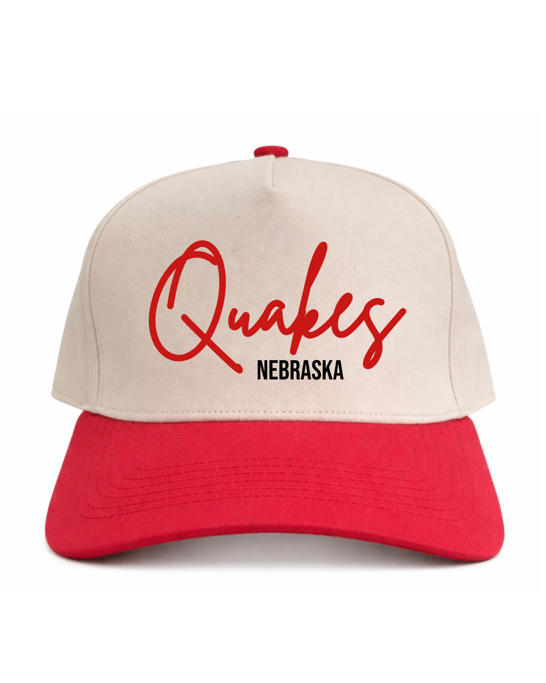Quakes | Red/Natural Cotton