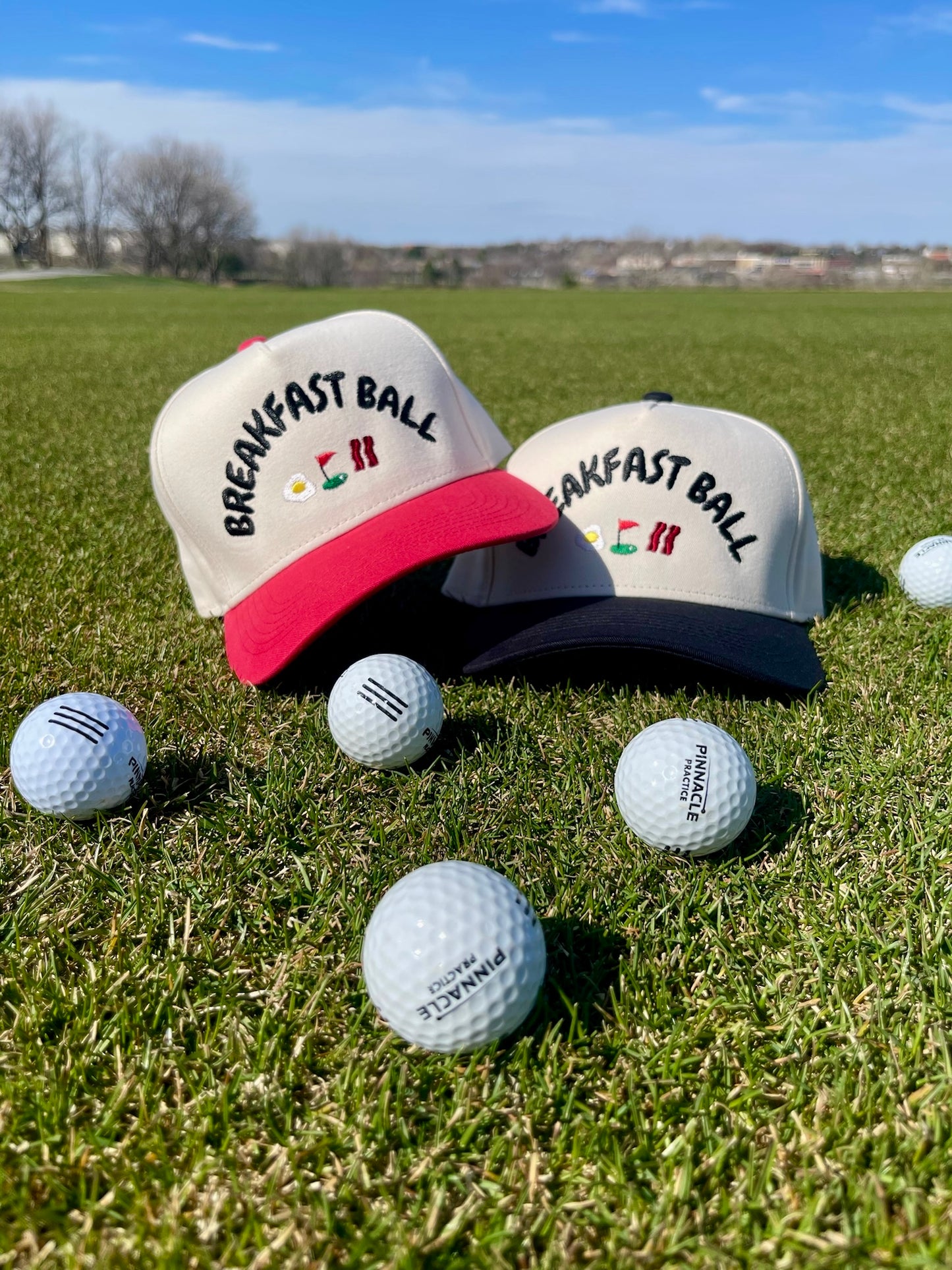Breakfast Ball | Red + Natural Cotton Trucker