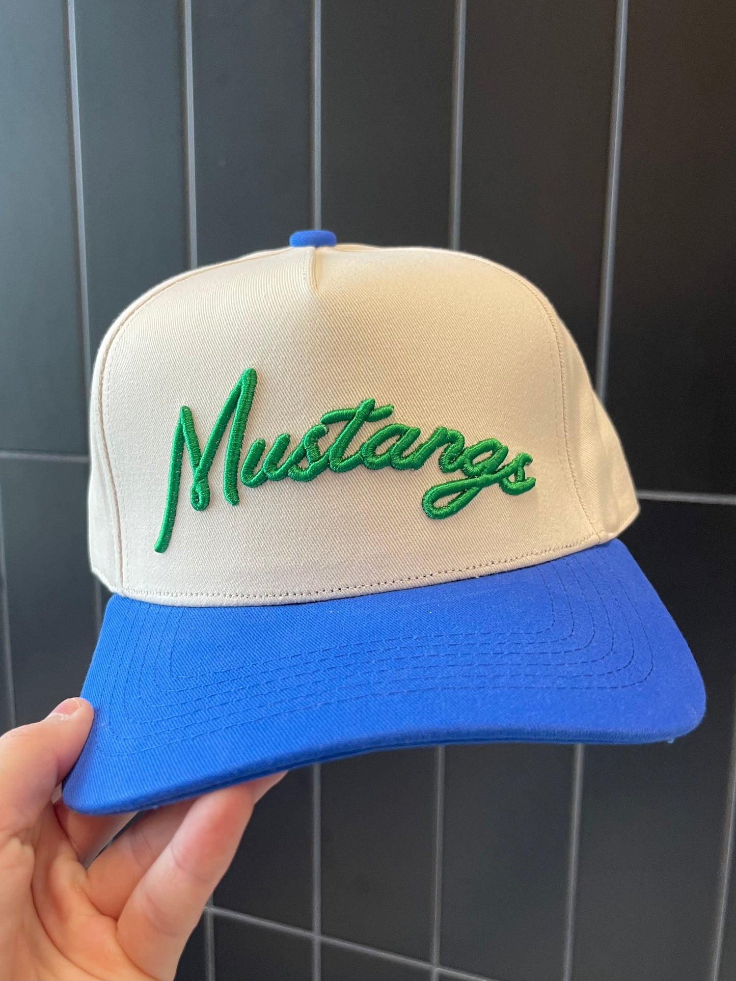 Mustangs Hat | Blue + Natural