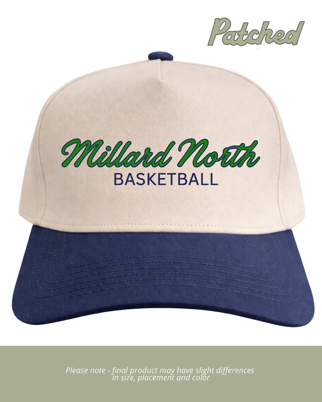 Script Millard North | Navy/Natural Cotton