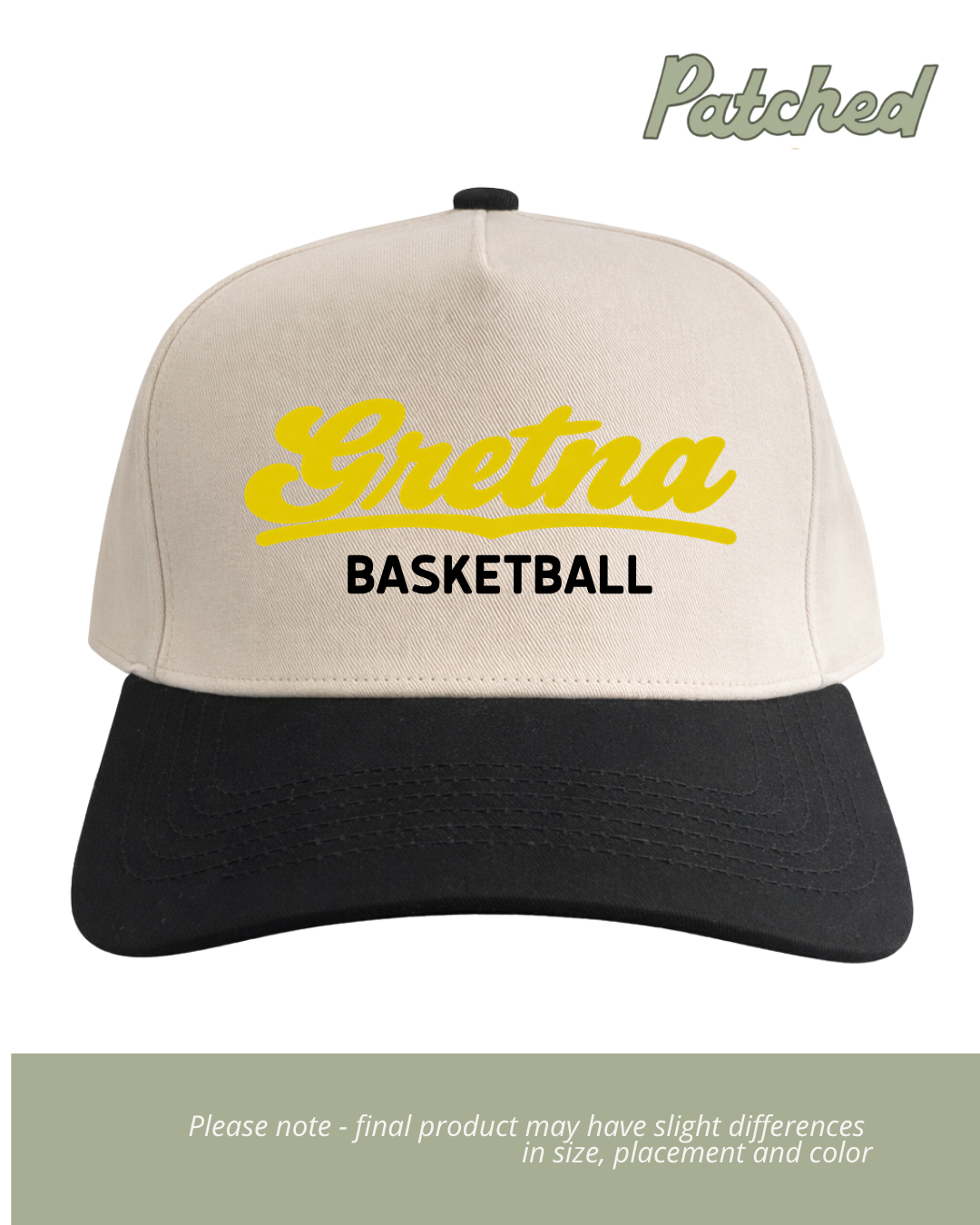 Gretna Basketball | Black/Natural Cotton