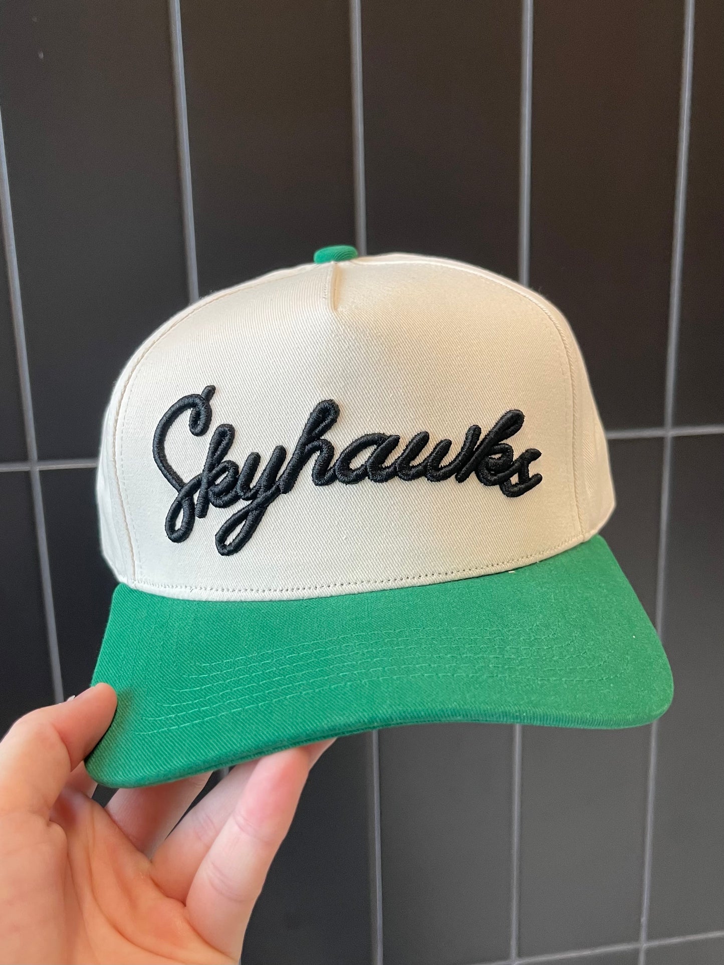 Skyhawk Hat | Green + Natural