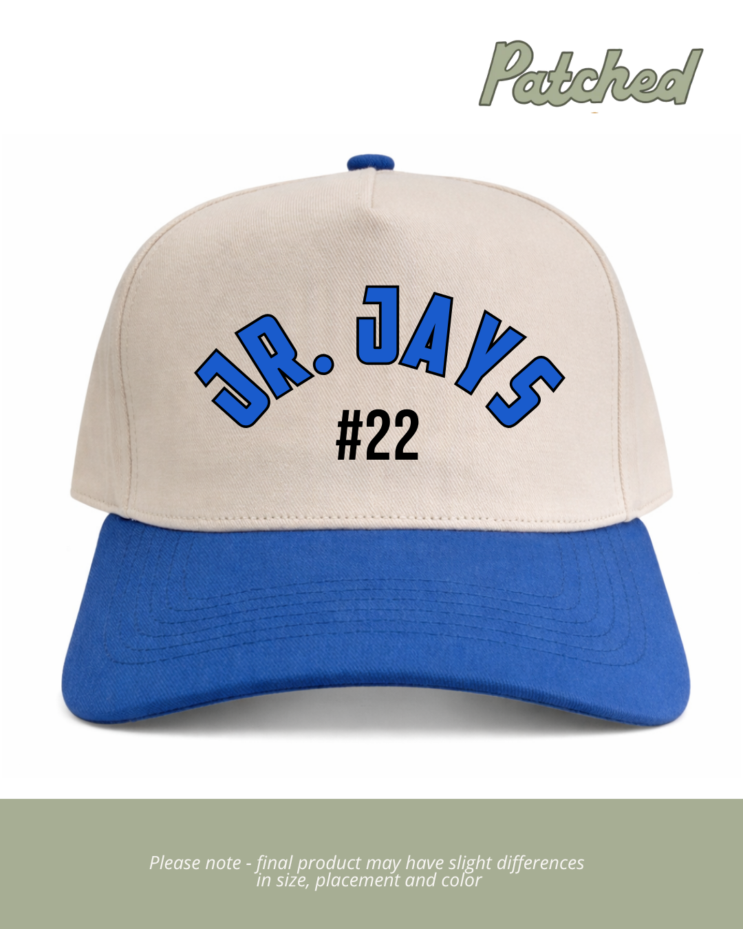Customized # Jr. Jays | White Performance