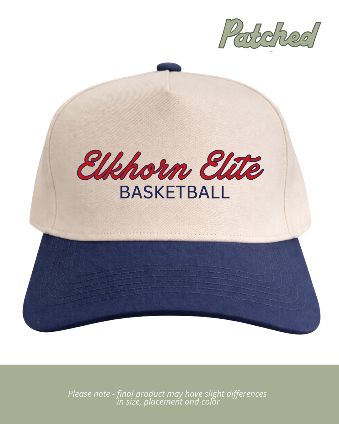 Script Elkhorn Elite | Navy/Natural Cotton