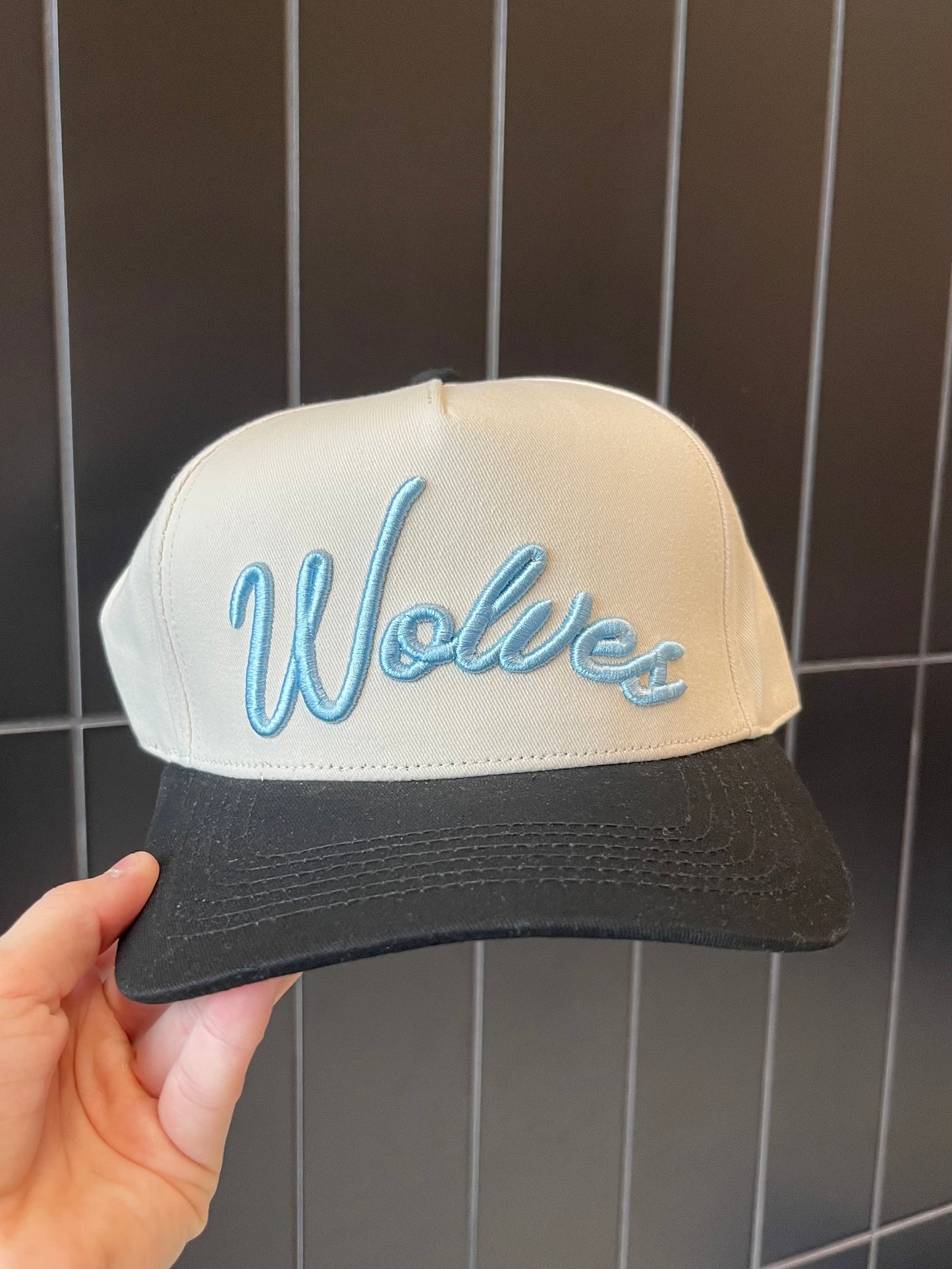MADE TO ORDER: Wolves Hat | Black + Natural