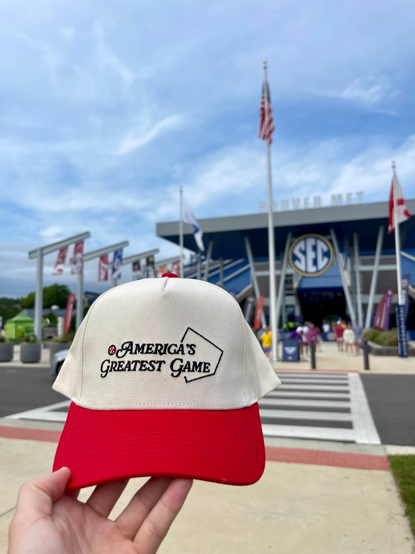 Red Americas Greatest Game Cotton Hat