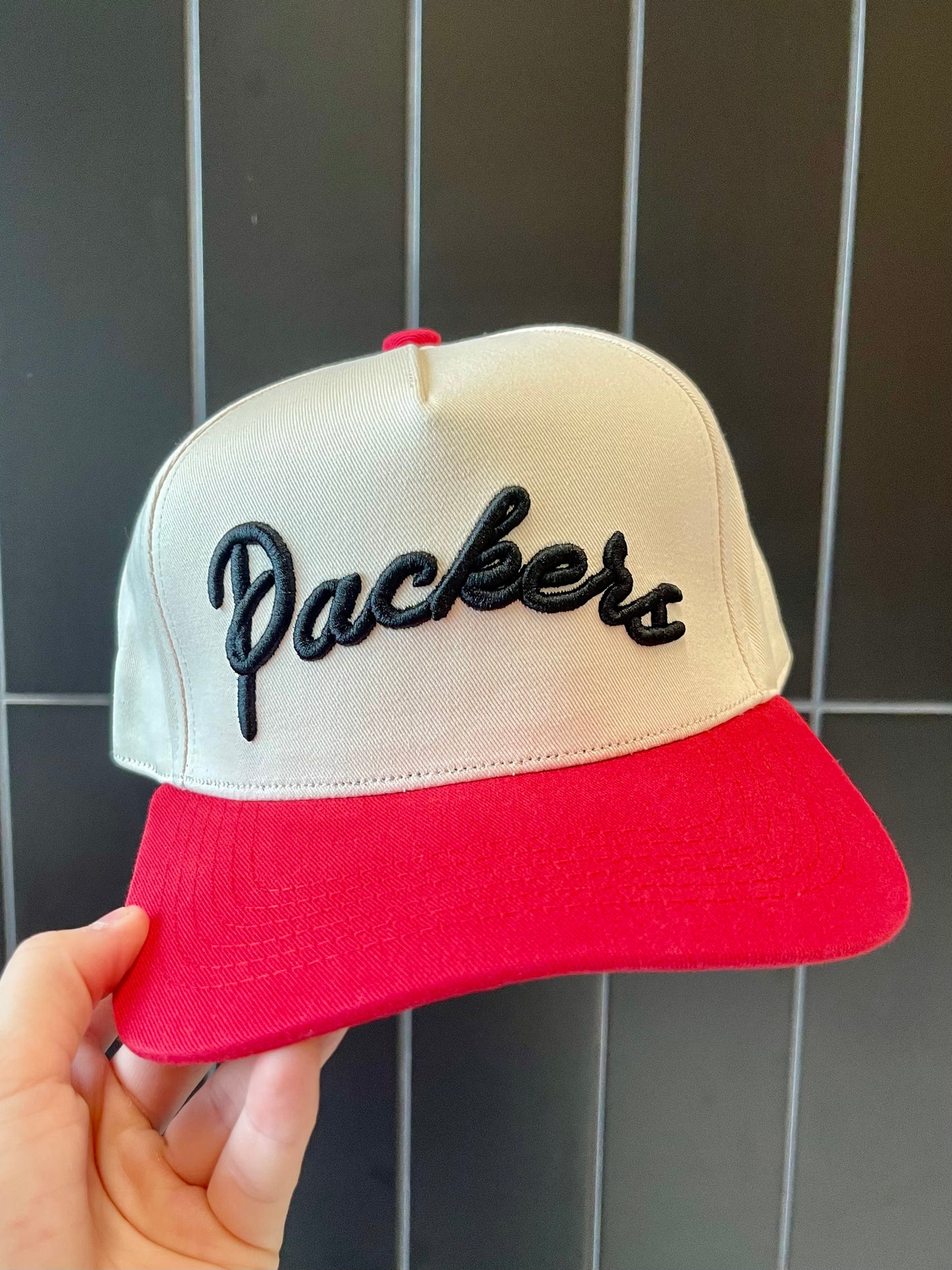 Packers Hat | Red + Natural