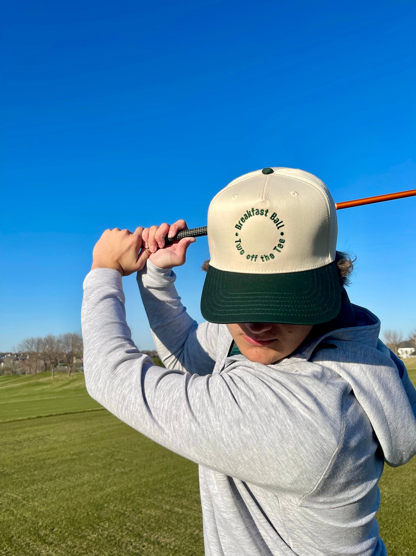 Two Off The Tee | Green + Natural Cotton Trucker