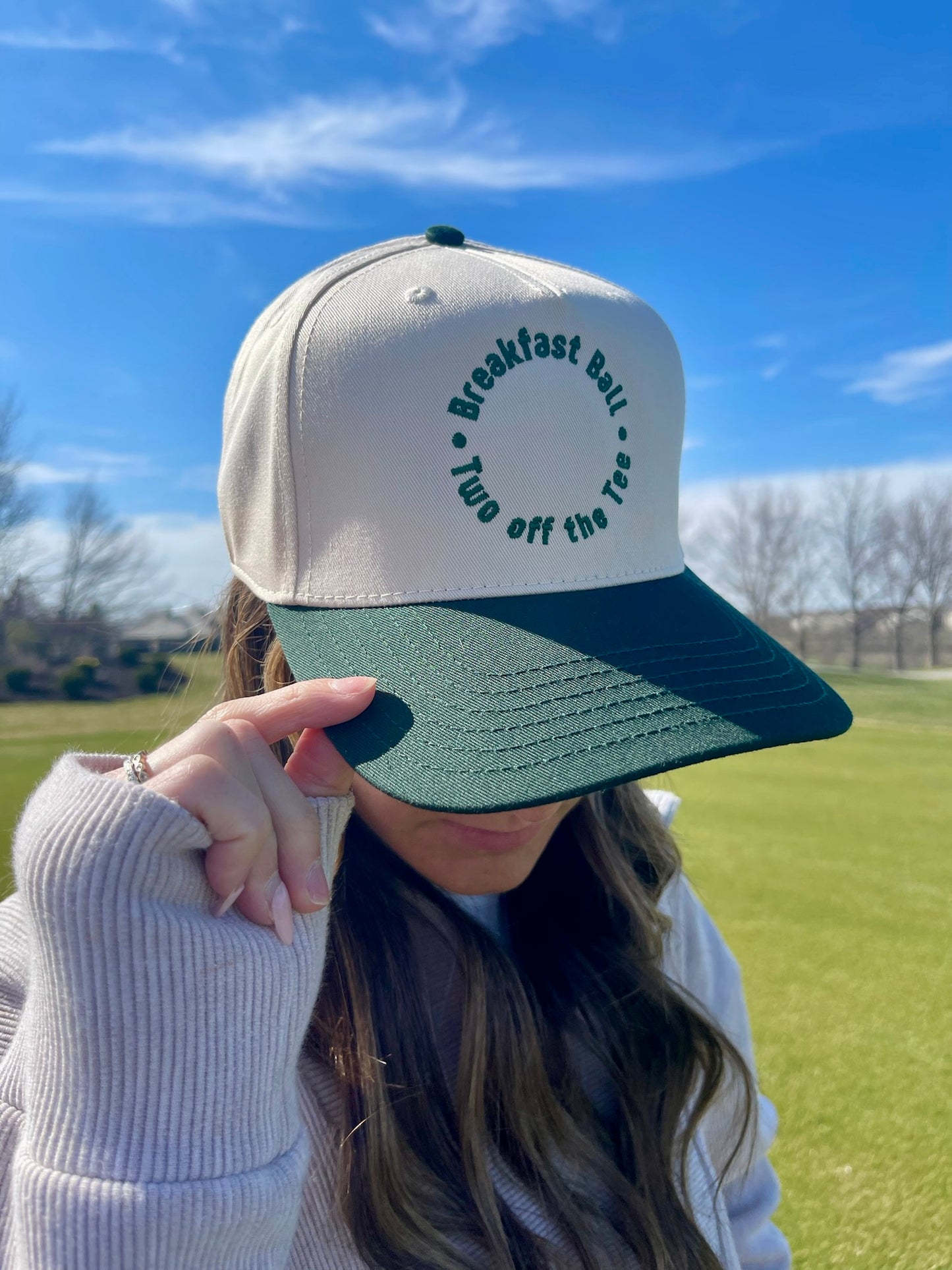 Two Off The Tee | Green + Natural Cotton Trucker