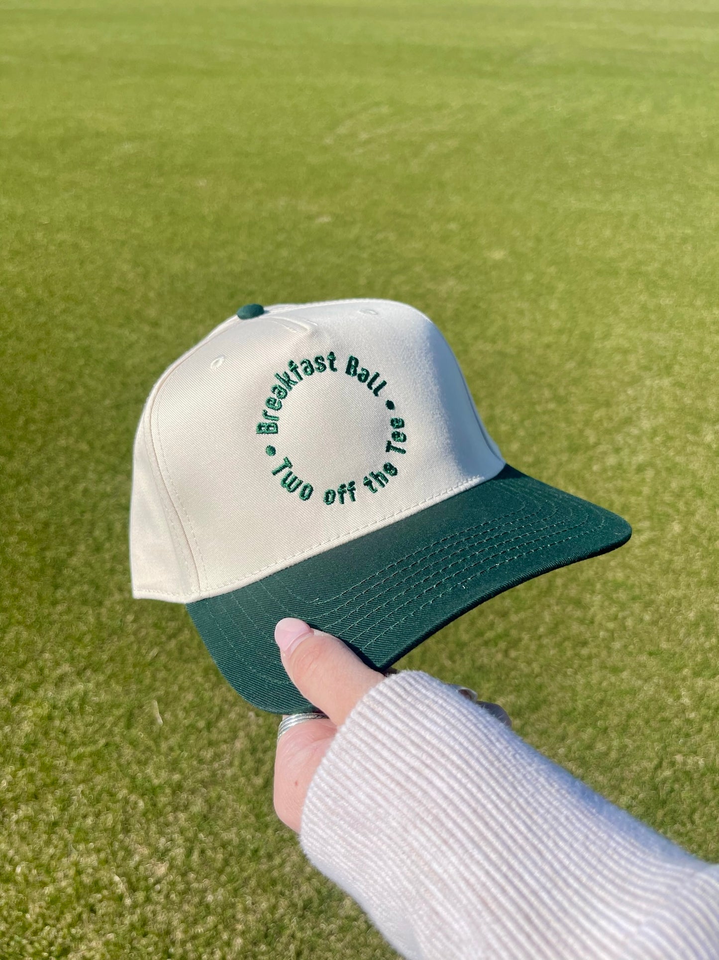 Two Off The Tee | Green + Natural Cotton Trucker