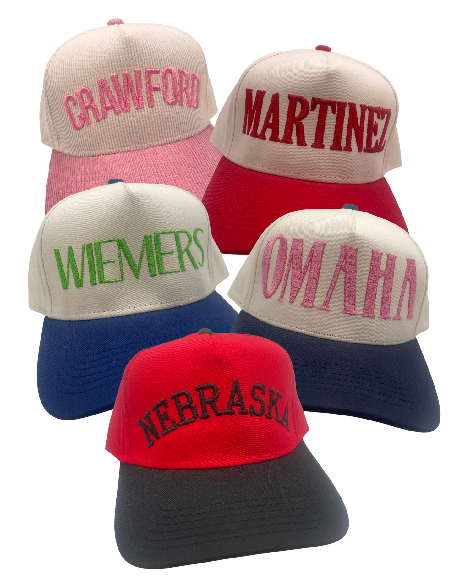 CUSTOM EMBROIDERED NAME HATS