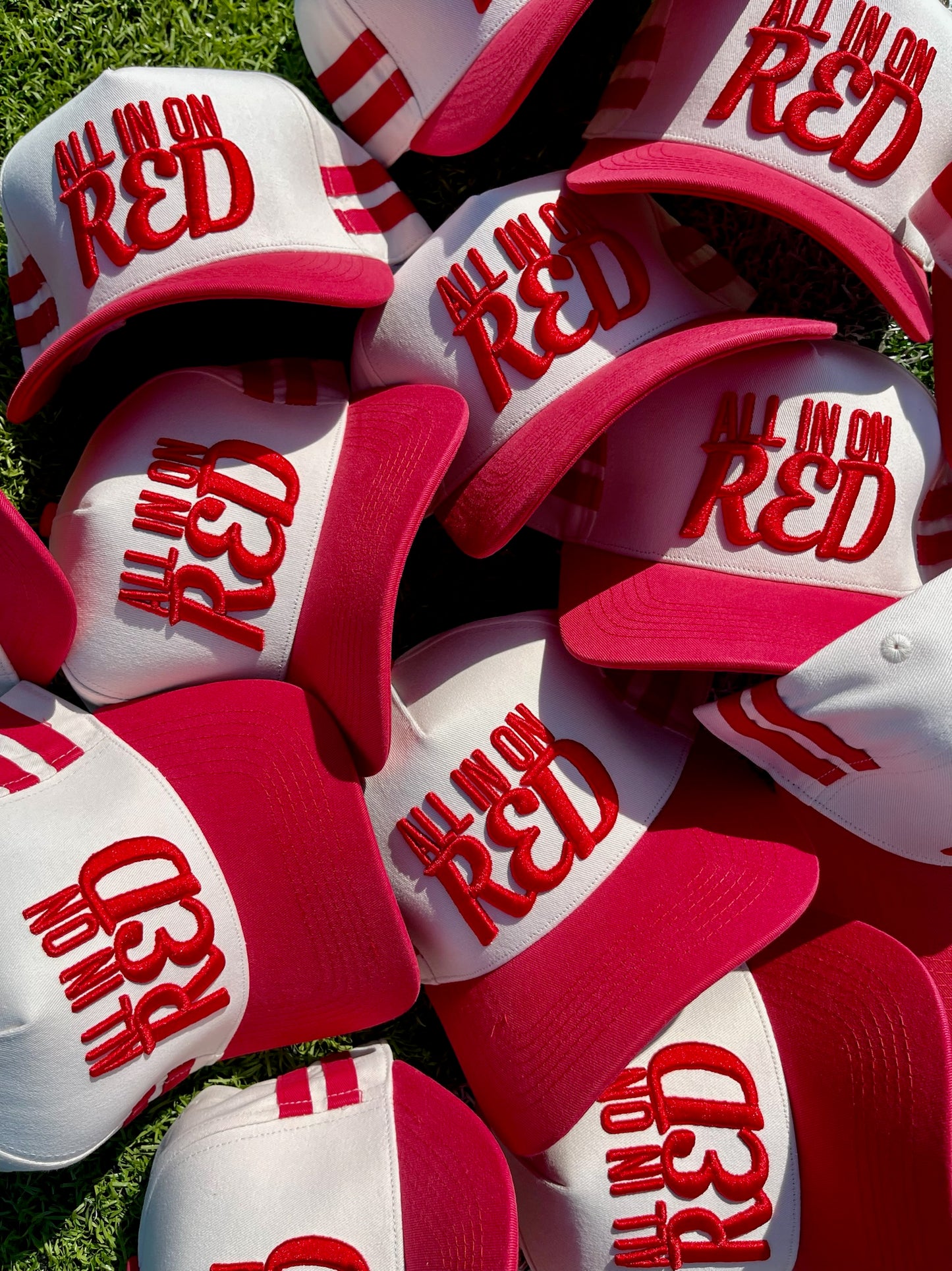 ALL IN ON RED Hat | Red + Natural Cotton