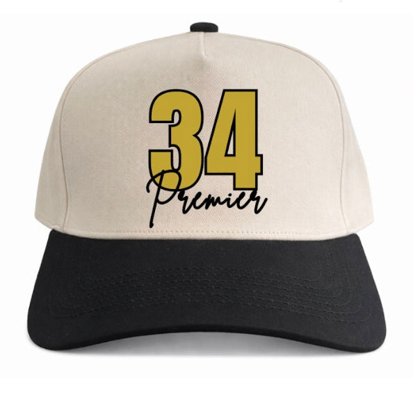 Custom Number Premier | Black/Natural Cotton
