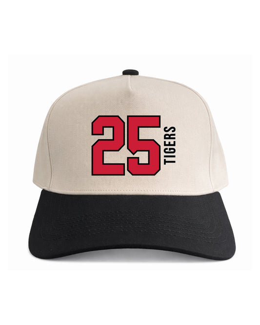Players Number/Tigers | Red & Natural Cotton