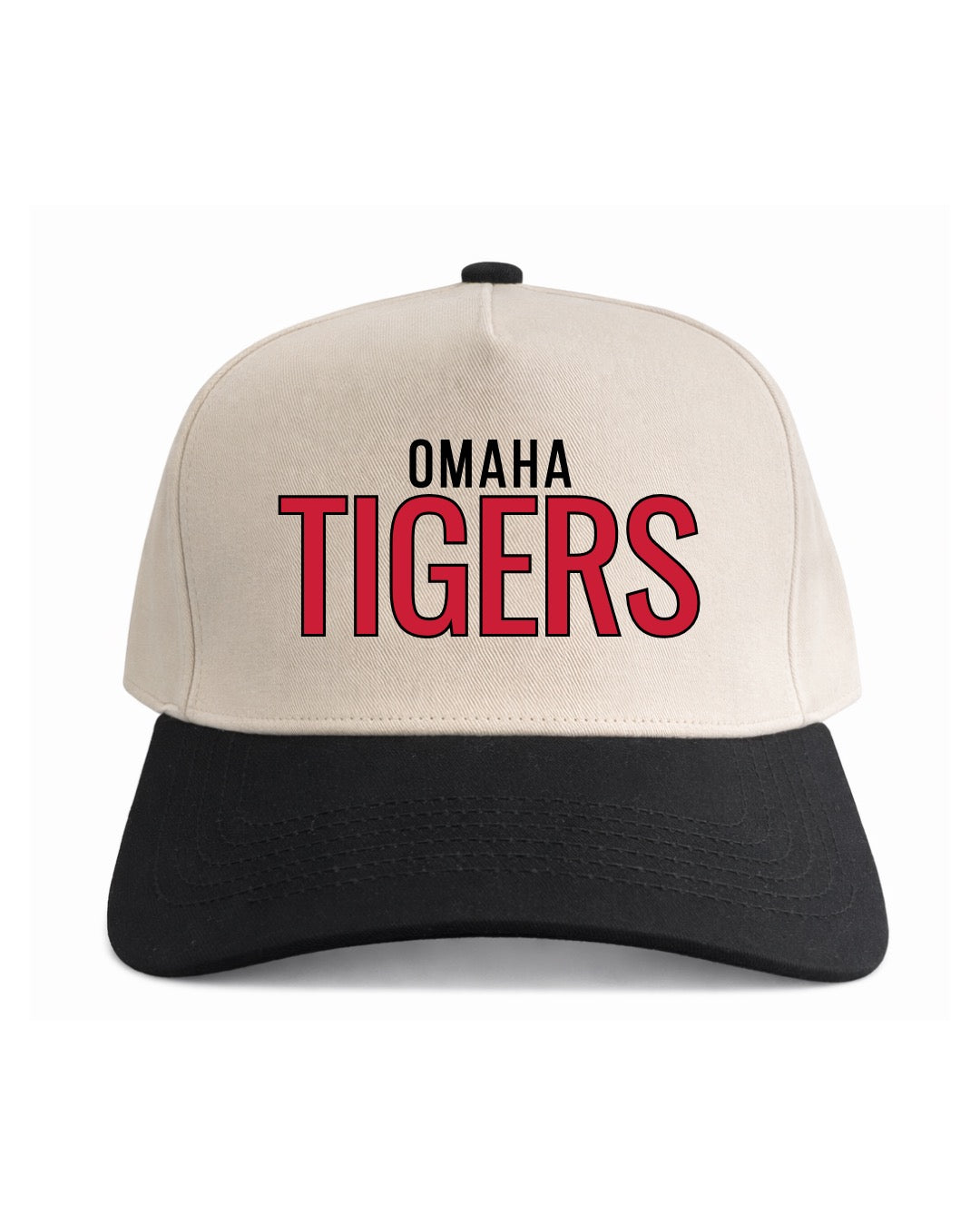 Omaha Tigers | Black/Natural Cotton