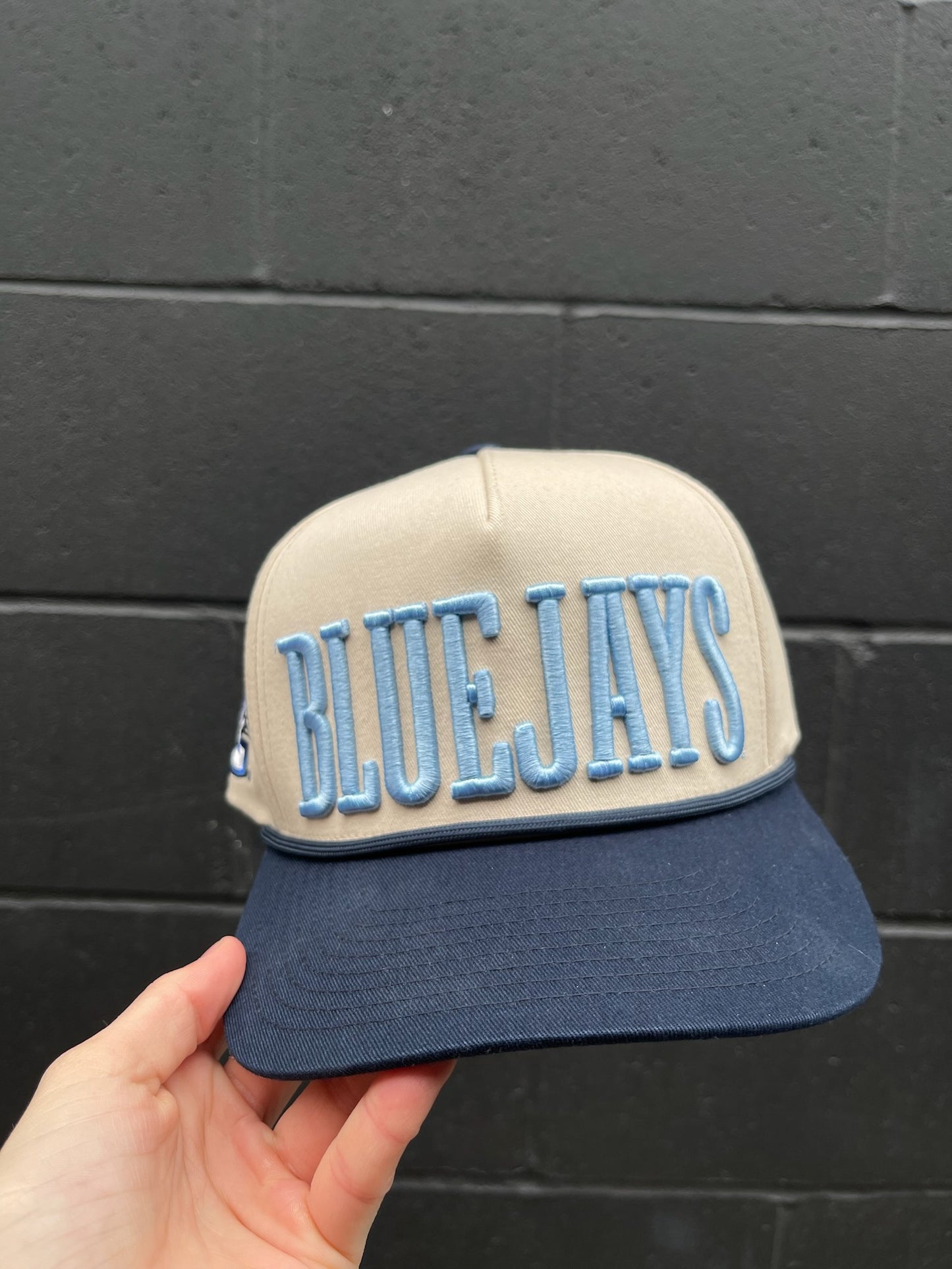 BLUEJAYS | Navy/Natural Cotton