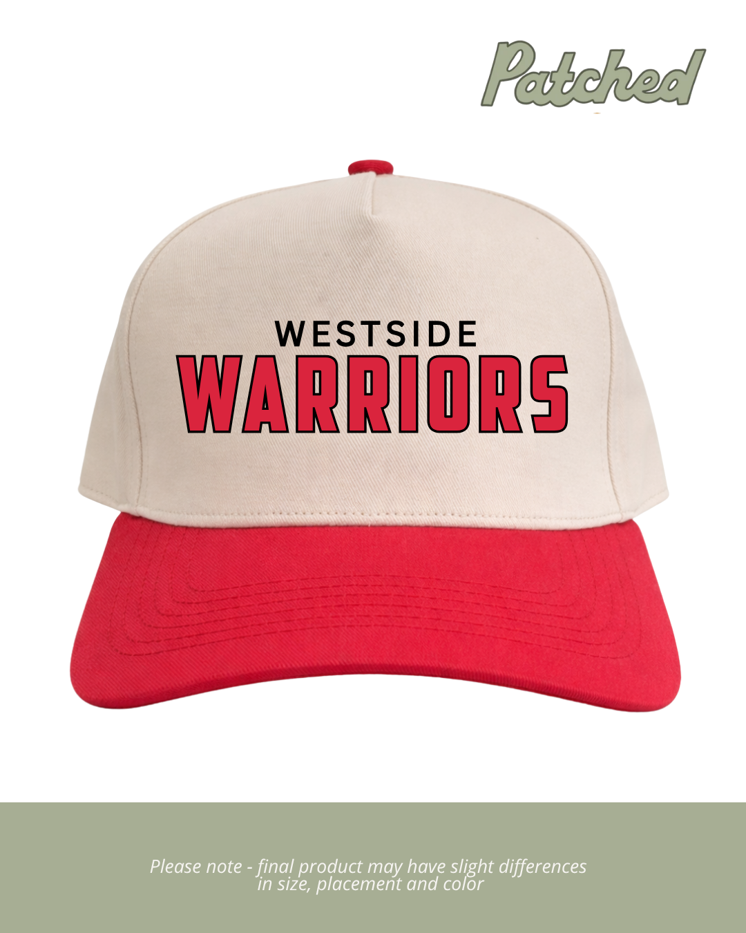 Block Westside Warriors | Red/Natural Cotton