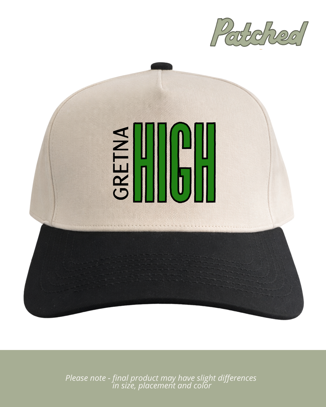 Split Gretna High | Black/Natural Cotton
