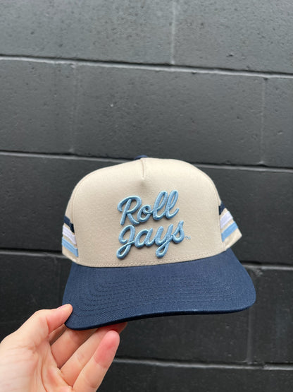 Roll Jays | Navy/Natural Cotton