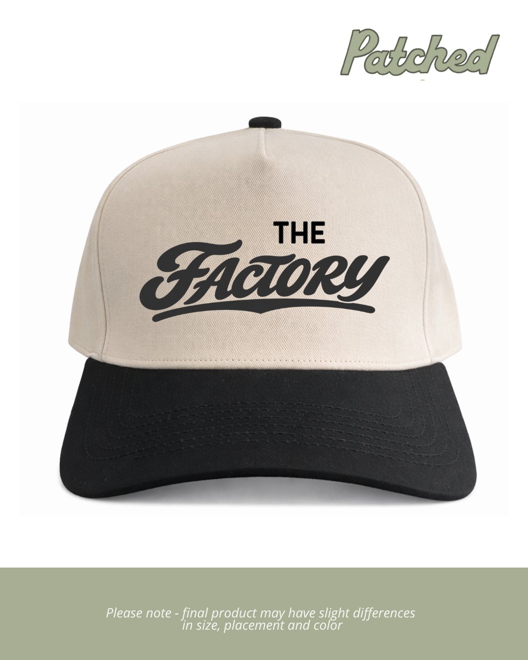 The Factory | Black/Natural Cotton