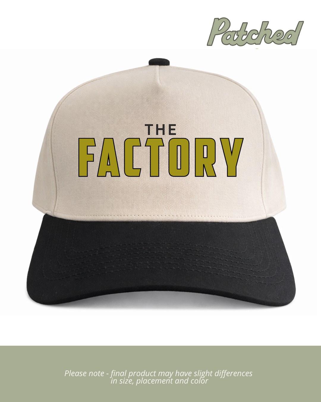 Block The Factory | Black/Natural Cotton