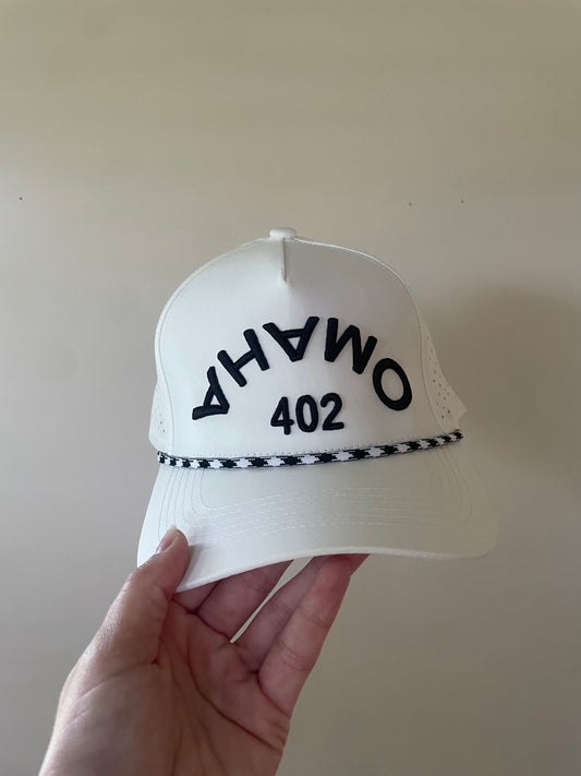 Upside Down Omaha 402 | White Performance Hat
