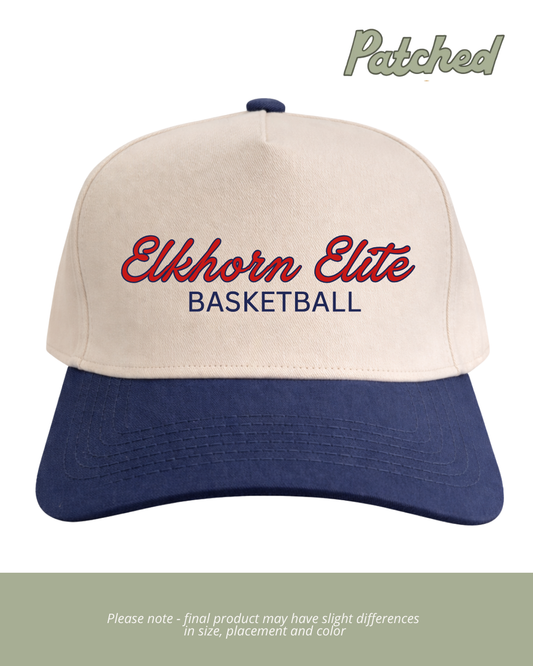 Script Elkhorn Elite | Navy/Natural Cotton