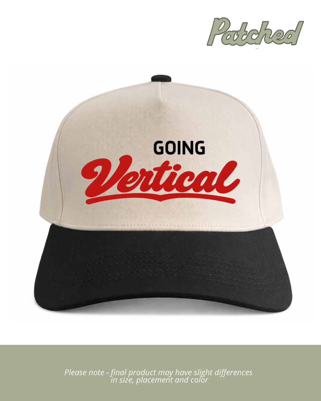 Going Vertical | Black/Natural Cotton