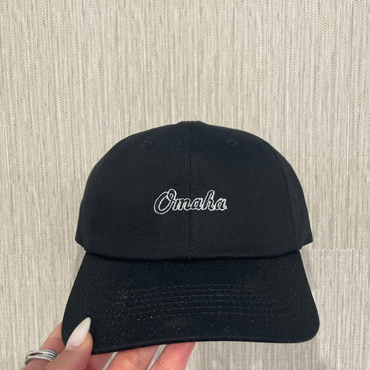 Black Omaha Dad Hat