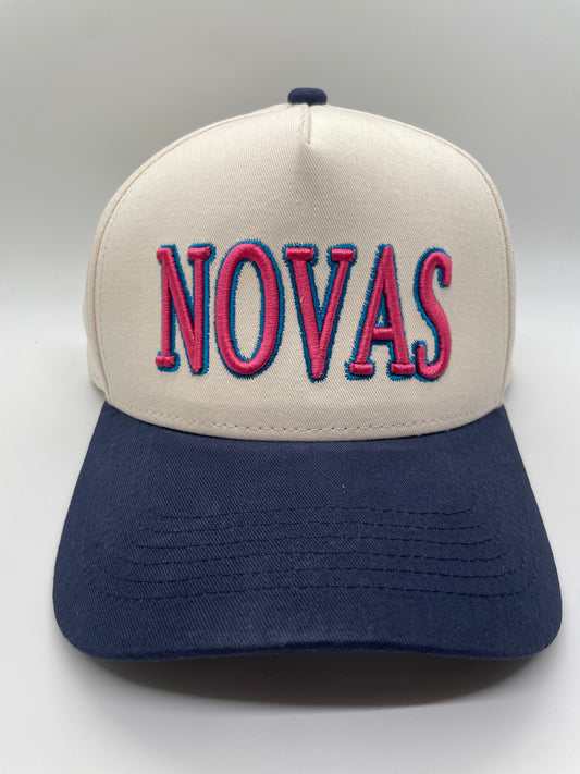 Novas Hat | Natural + Navy