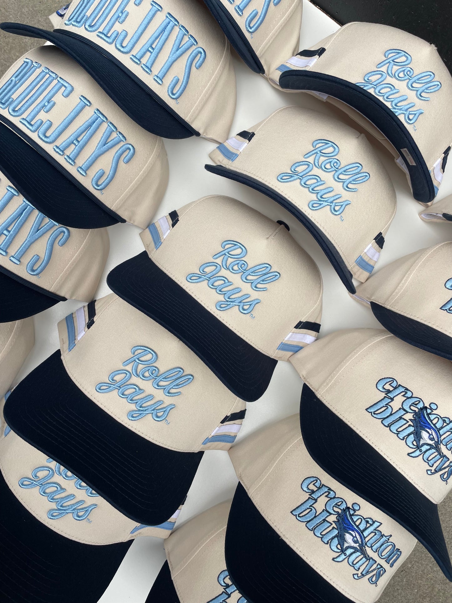 Roll Jays | Navy/Natural Cotton