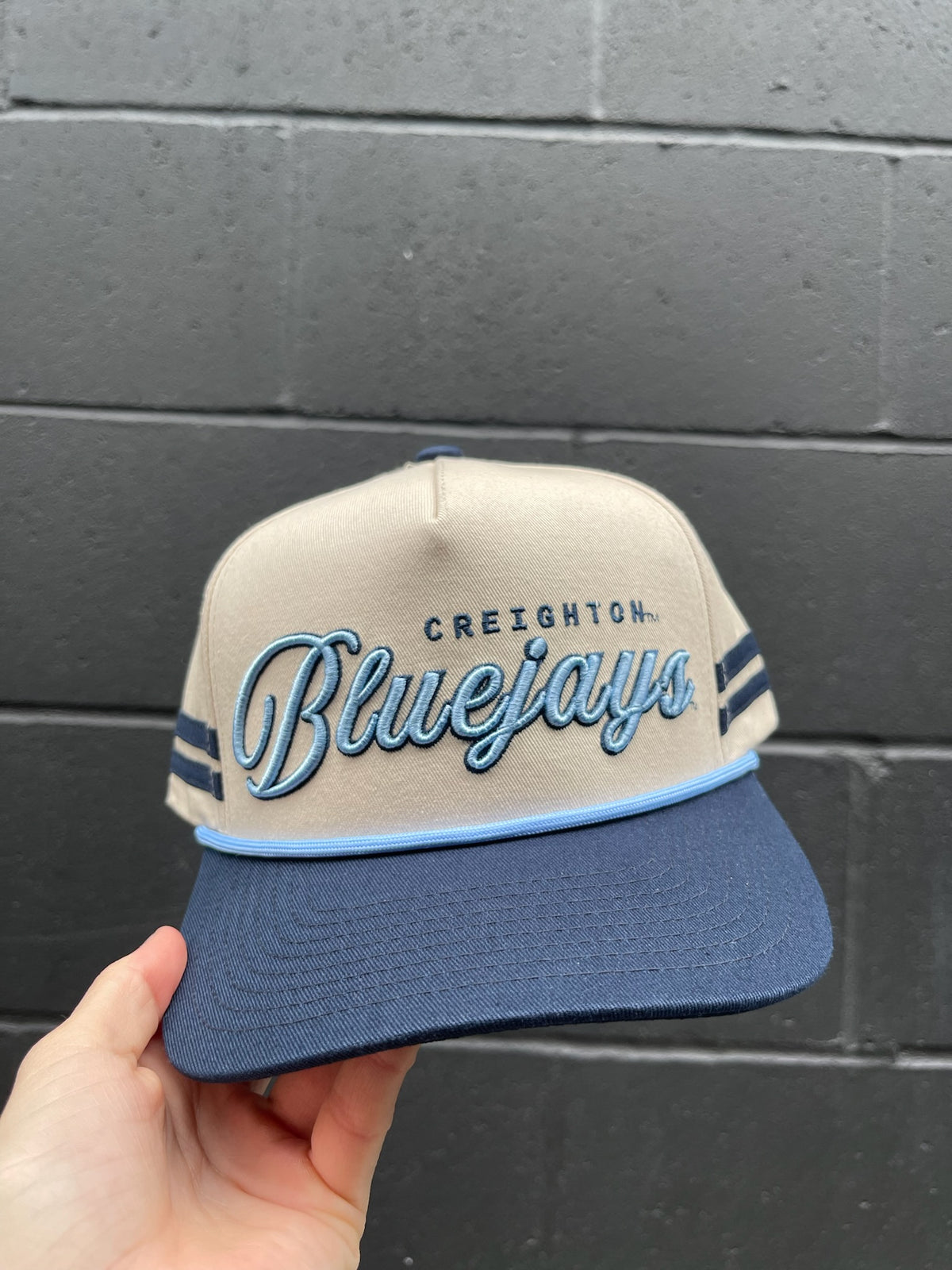 Navy/Light Blue Creighton Bluejays Cotton