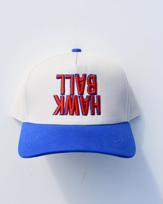 MADE TO ORDER: Madi Hays | BALL HAWK | Blue + Natural Cotton Hat
