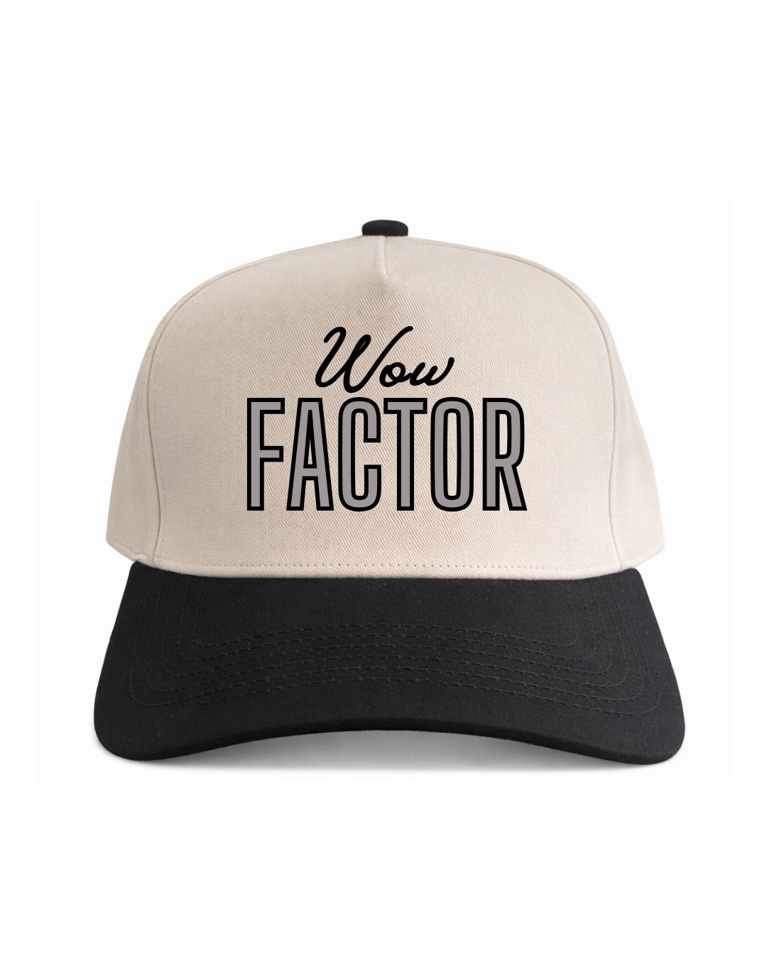 Script Wow Factor | Black/Natural Cotton