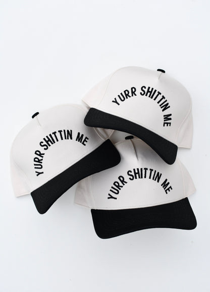 YURR SHITTIN ME | Black/Natural Cotton