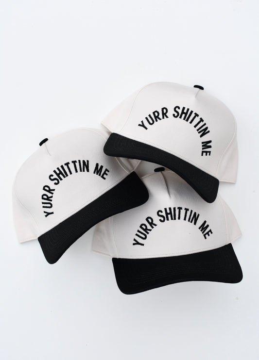 YURR SHITTIN ME | Black/Natural Cotton