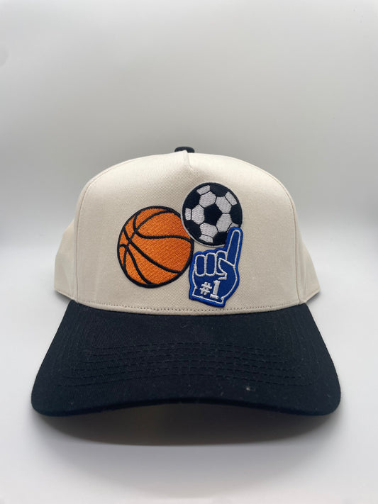 Black Sports Cotton Hat