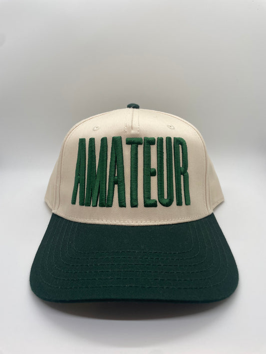 Green AMATEUR Cotton Hat