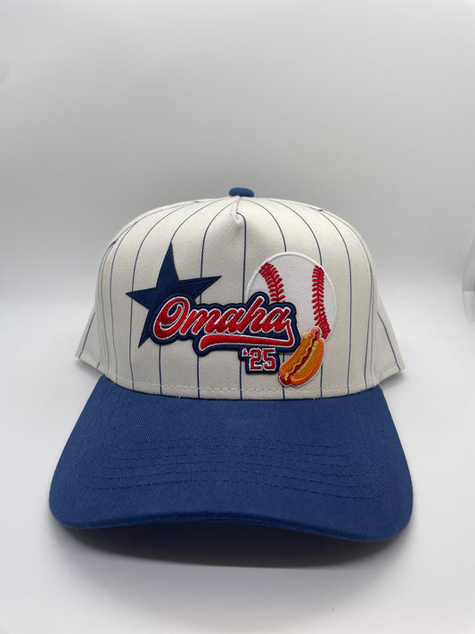 Omaha '25 Pinstripe Cotton Hat