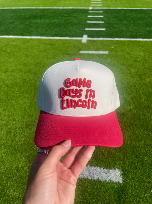 Game Days In Lincoln | Red + Natural Cotton