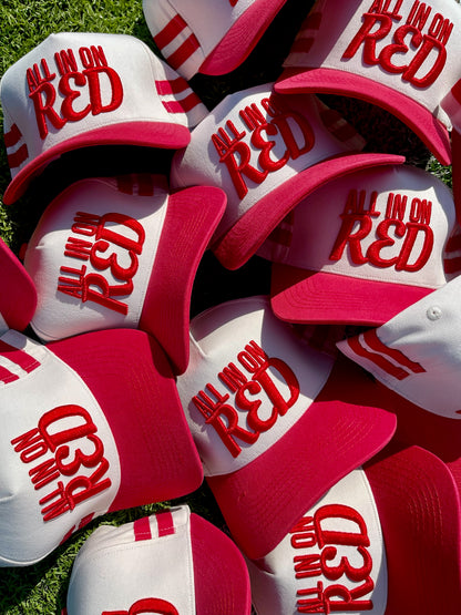 ALL IN ON RED Hat | Red + Natural Cotton