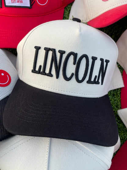 Lincoln Puff Hat | Black + Natural