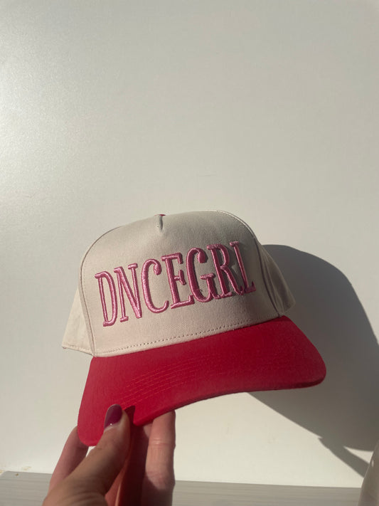 PRE ORDER | DNCEGRL | Red + Natural cotton