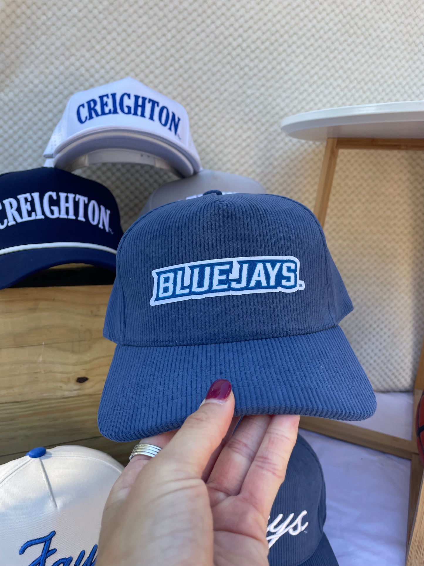 Bluejays Patched Hat | Navy Corduroy
