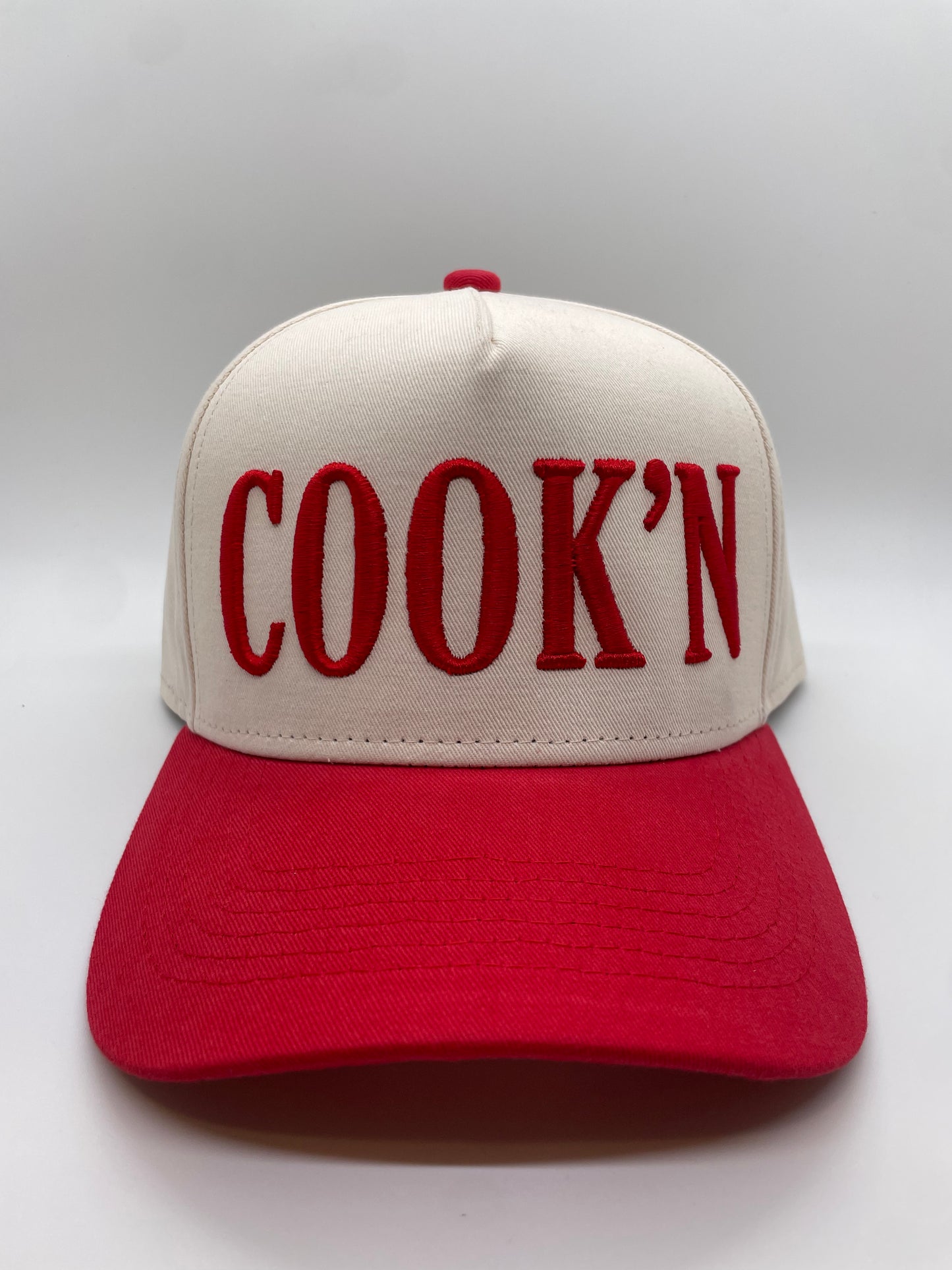 COOK'N Hat | Natural + Red