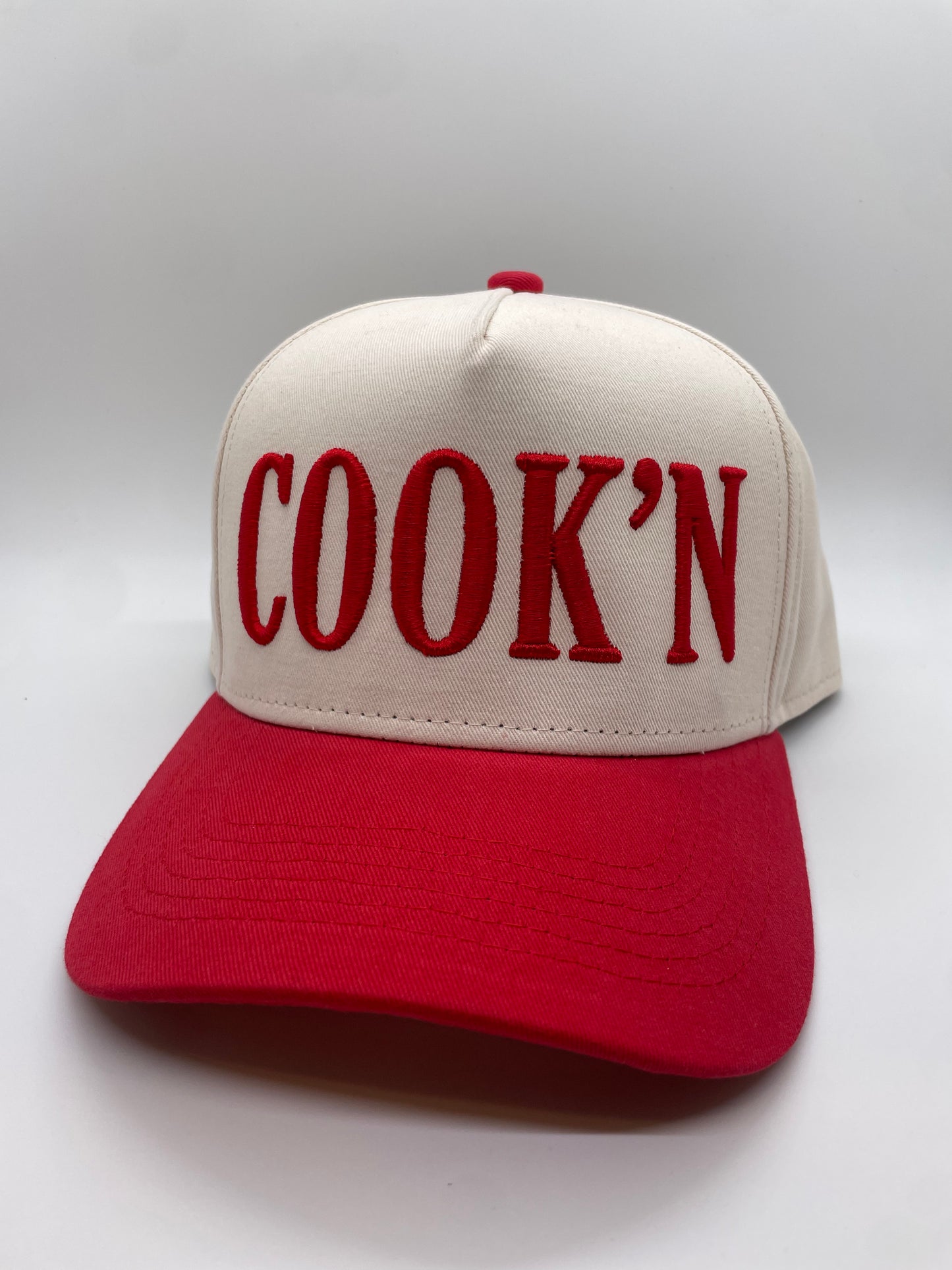 COOK'N Hat | Natural + Red