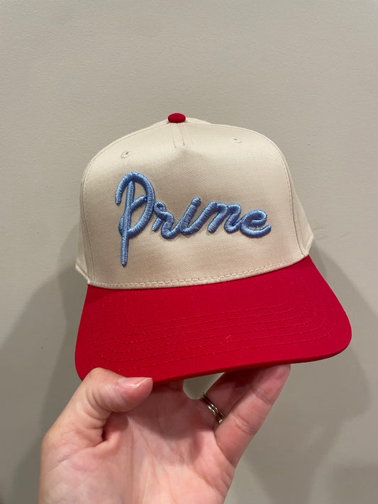 Red/Light Blue Prime Cotton Hat